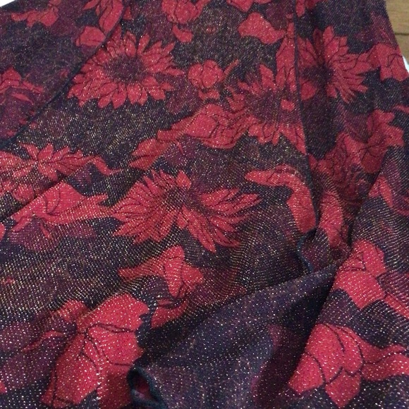 Lee Anderson Floral Red and Black Sleeveless Dress M - Picture 5 of 16